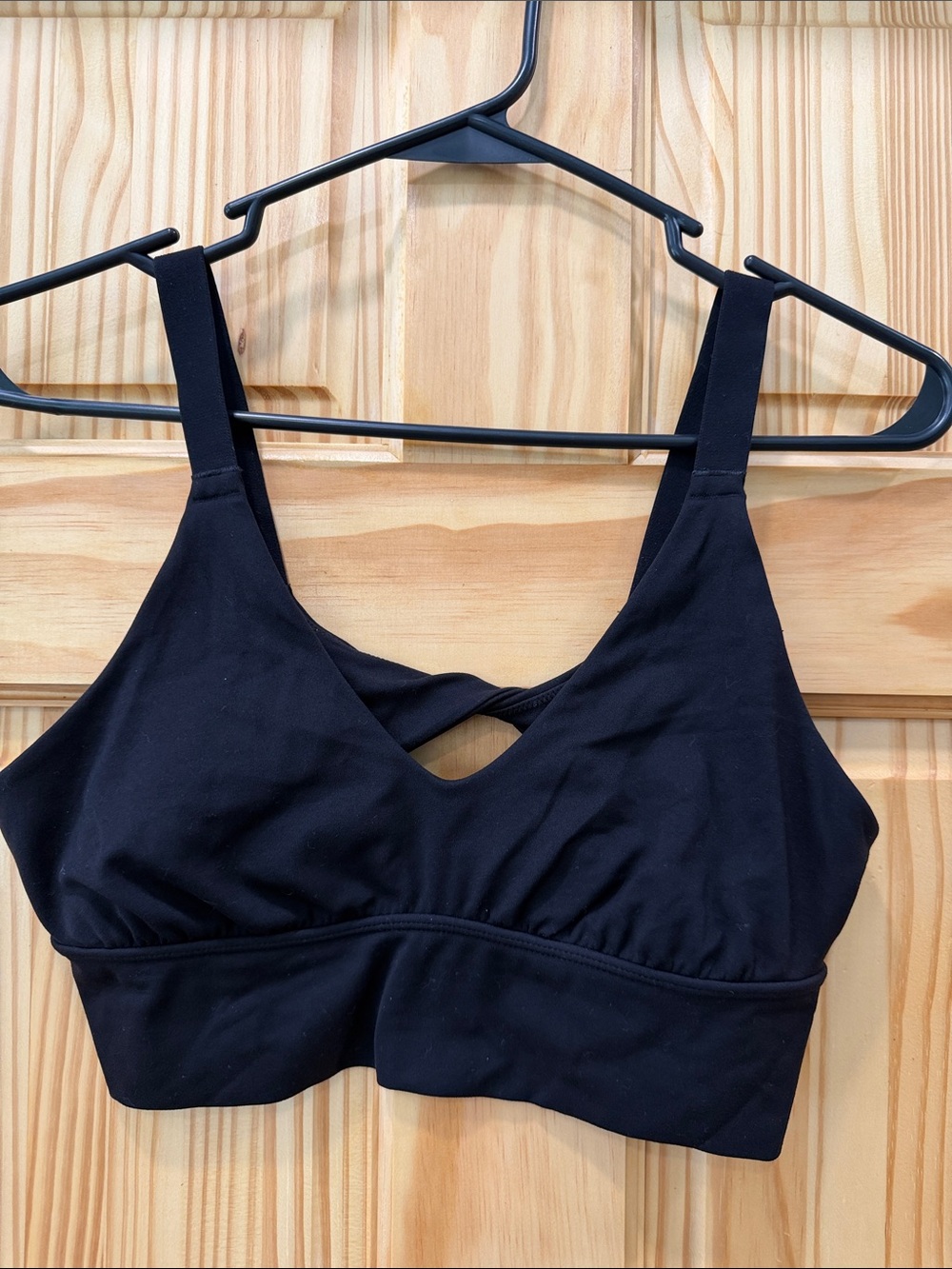 aerie Black Crisscross Back Sports Bralette
